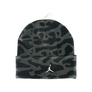 NWT Jordan Peak Beanie Elephant Print Black Grey Jumpman Hat